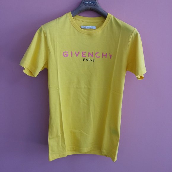 givenchy yellow t shirt